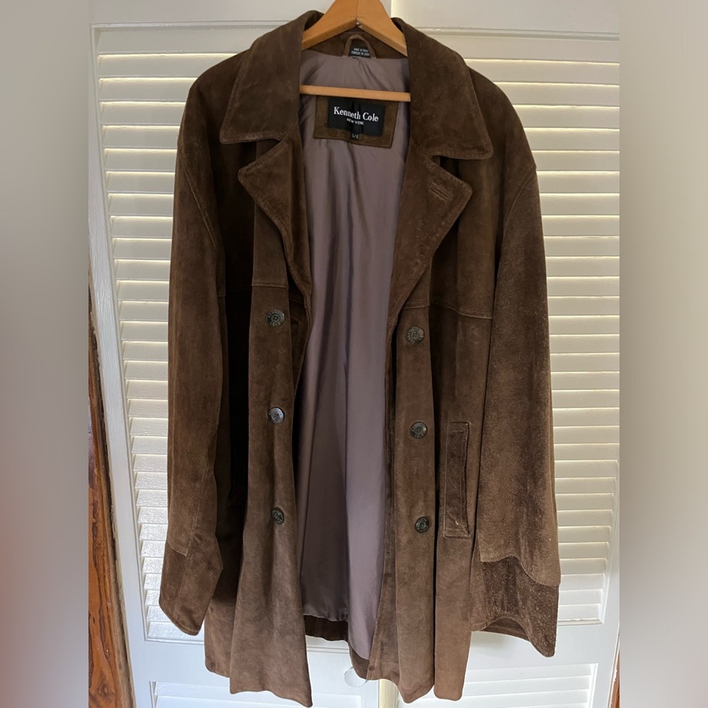 Kenneth Cole genuine suede coat